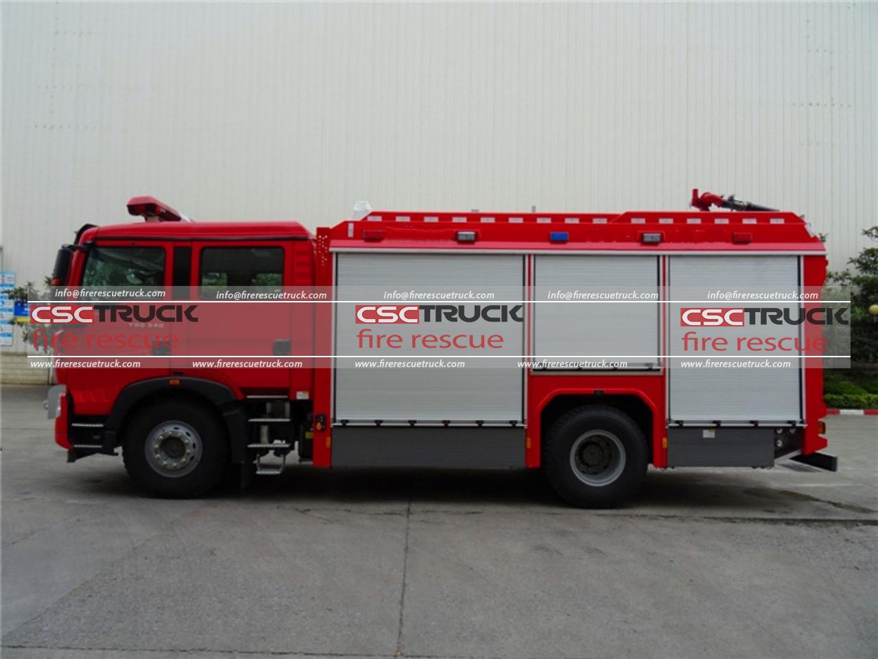 MAN 5Ton Water Foam Fire Truck (5)